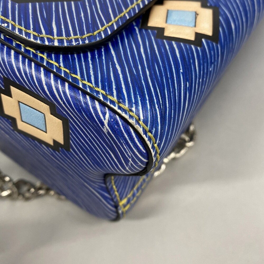 Louis Vuitton Epi Twist MM Shoulder Bag, Blue, Women's - Picture 6 of 10